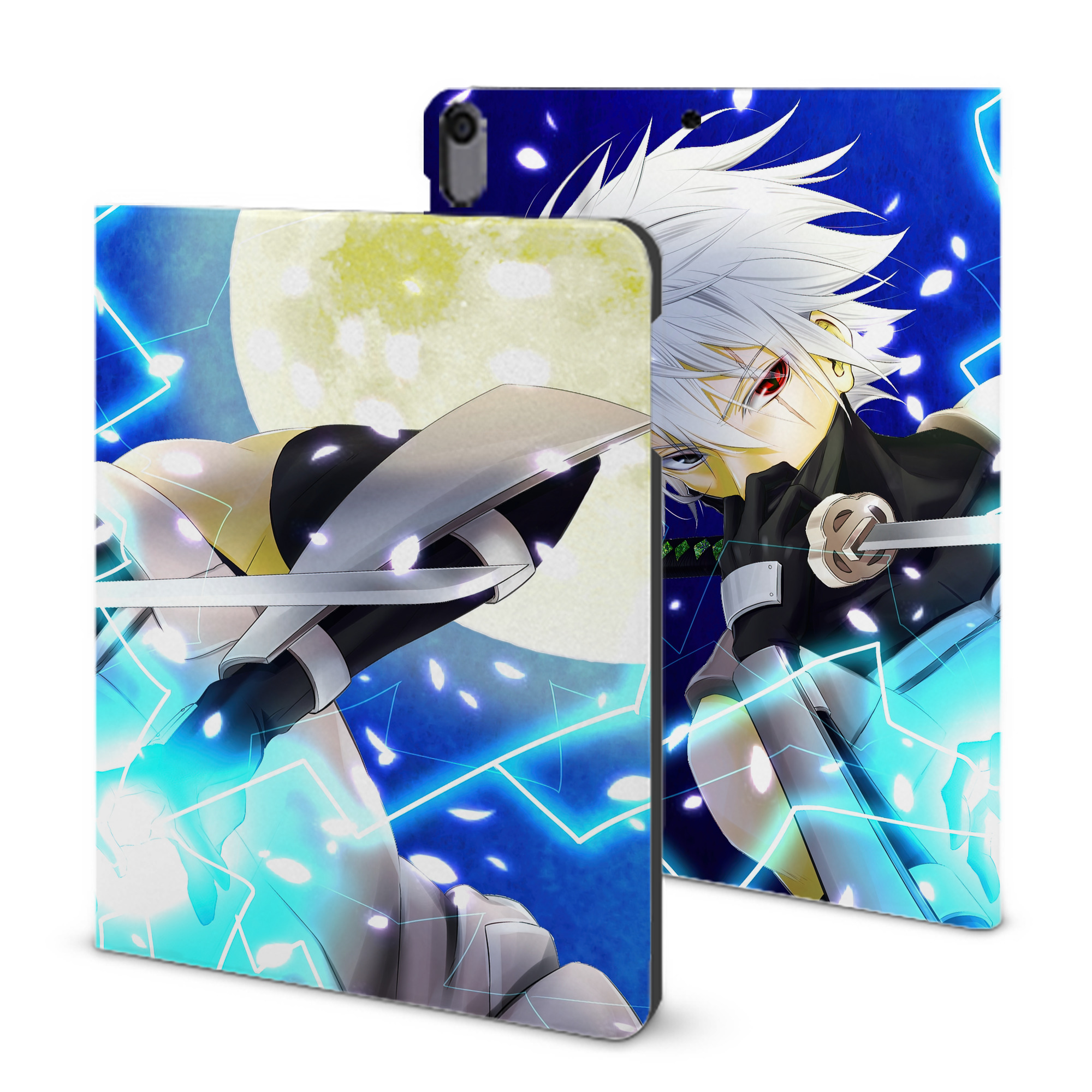 （画像用） NARUTO -ナルト- NARUTO -ナルト- 疾風伝 IPad ケース ブック型 PUレザー TPU 耐衝撃 軽量 薄型 ペン収納なし 全面保護 IPad 各モデル対応